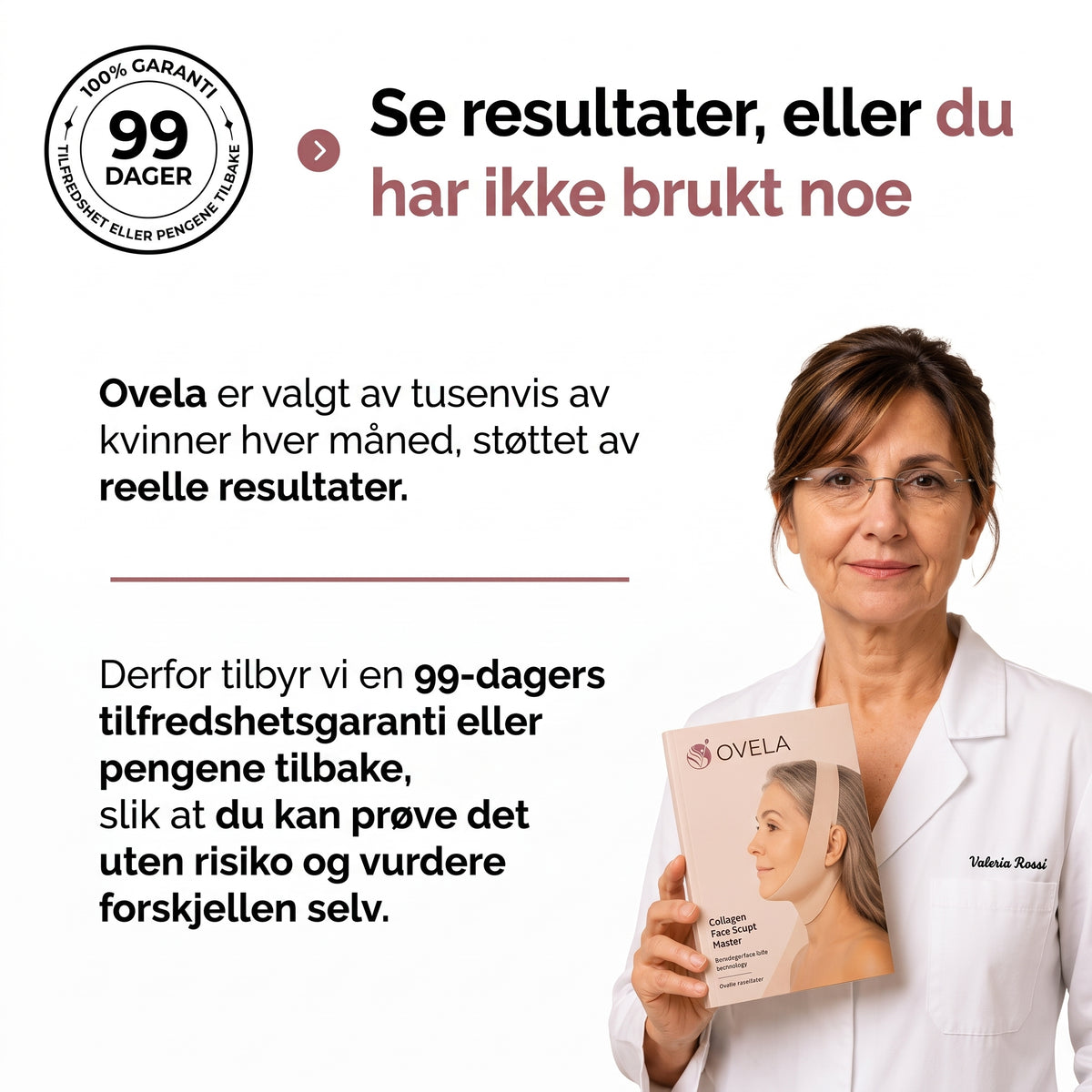 kompresjonsenhet med frigjøring av 300 dalton kollagen