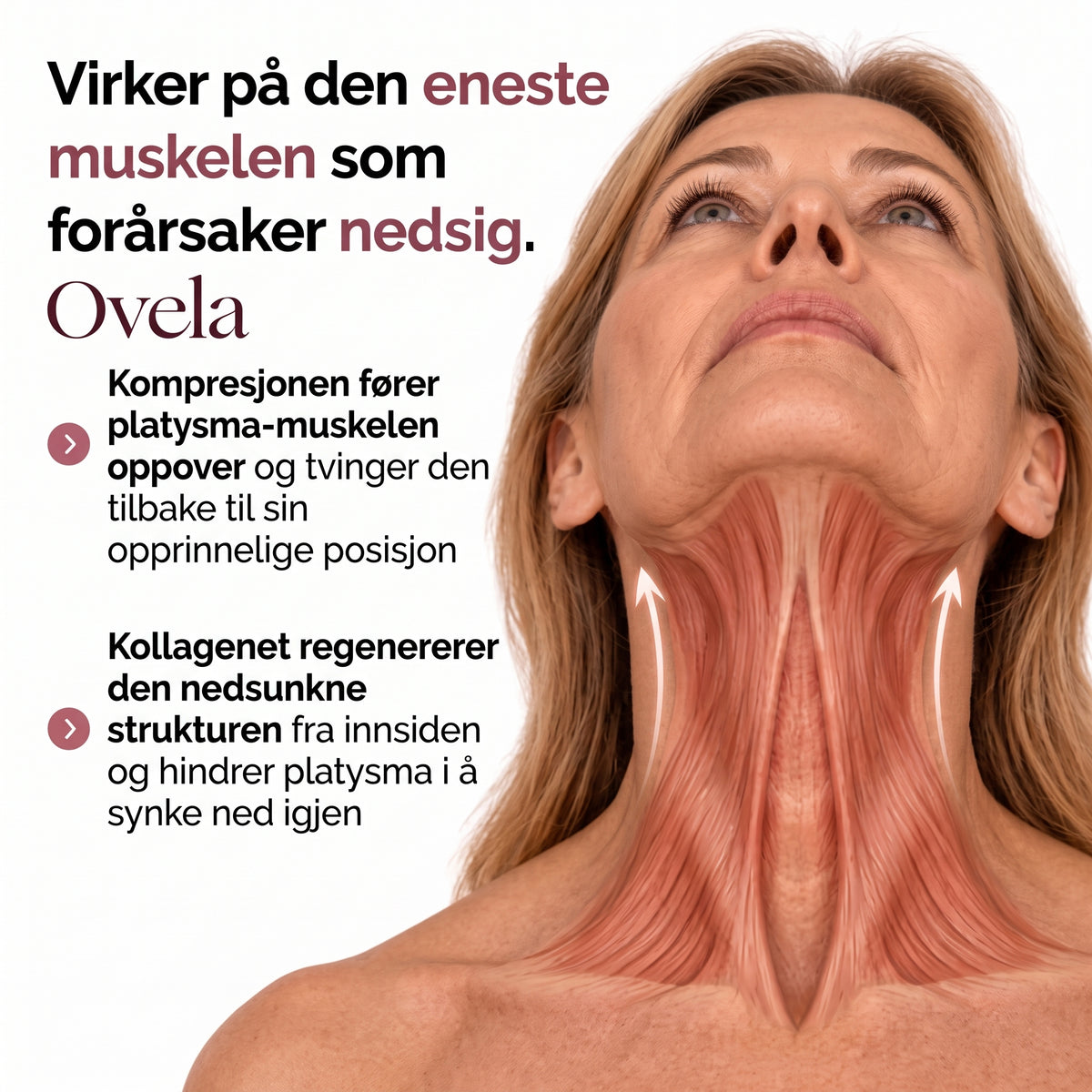 kompresjonsenhet med frigjøring av 300 dalton kollagen